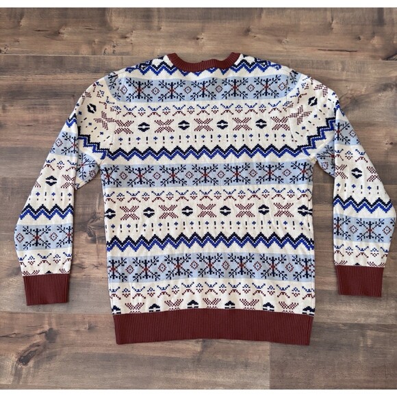 Tom and Jerry Men's Ugly Christmas Sweater Knit Pullover Size Large Cartoon - Picture 3 of 6